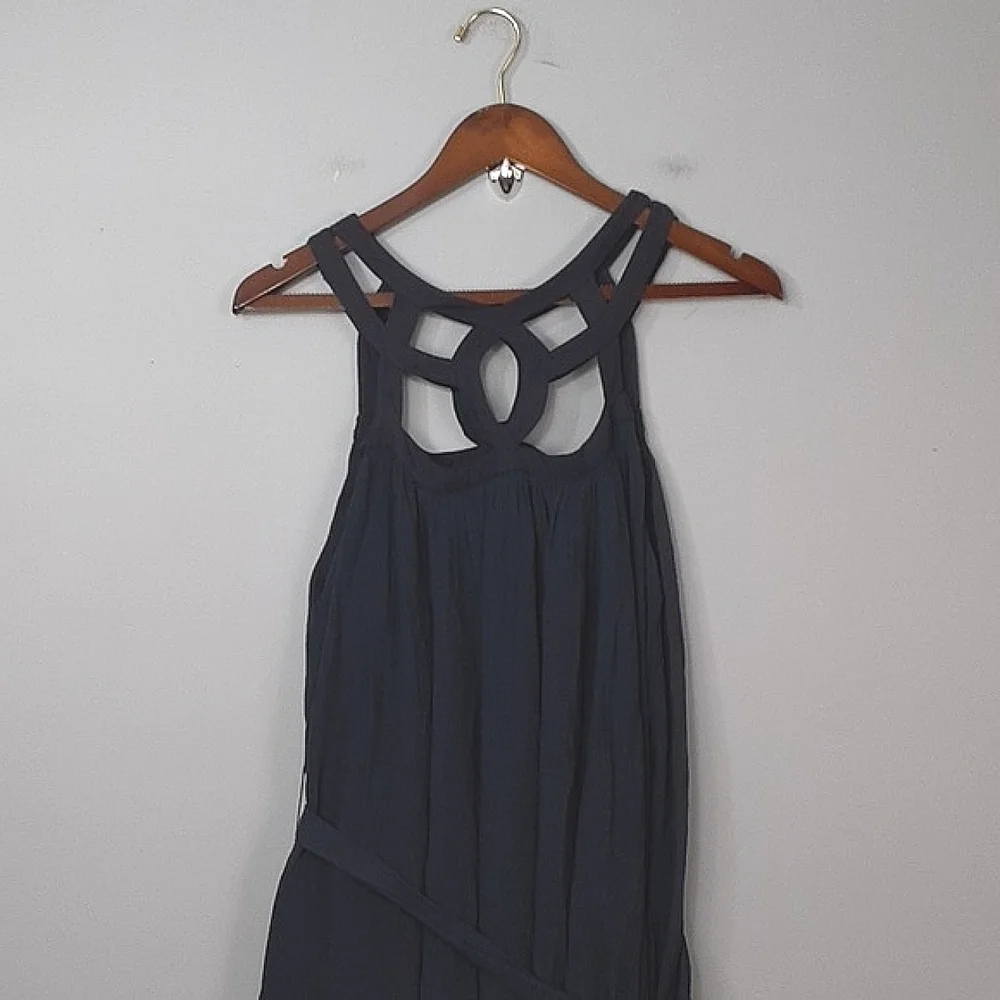Wishlist Nordstrom Siren By Design Navy Key Halter High Neck Maxi Dress